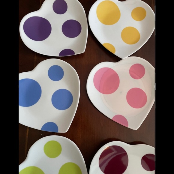 Full Set of Philippe Deshoulieres Limoges France Heart PolkaDot Porcelai… - Picture 2 of 5